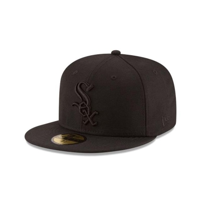 Sapca New Era Chicago White Sox MLB Black On Black 59FIFTY Fitted - Negrii